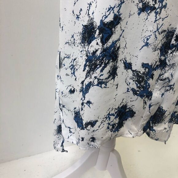 Just Female White Blue Marble Dress Size XS - Picture 6 of 12